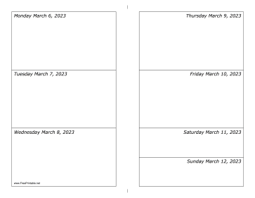 03/06/2023 Weekly Calendar-landscape Calendar