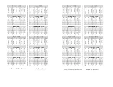 2023 Calendar Bookmark Calendar