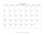 June 2023 Calendar calendar