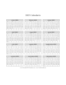 2023 Calendario en Una Pagina Vertical